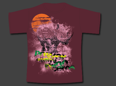 Дизайнерская футболка Носорог